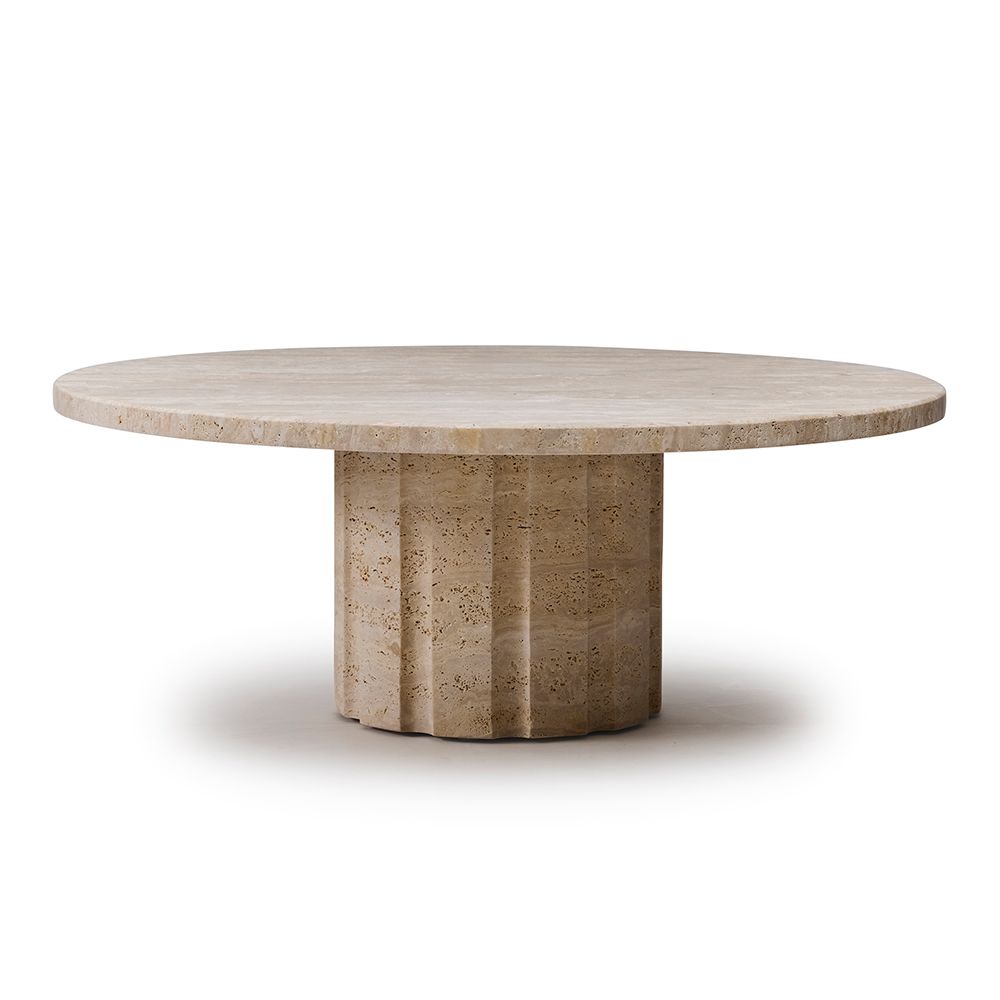Interlude Amerigo Cocktail Table - Travertine