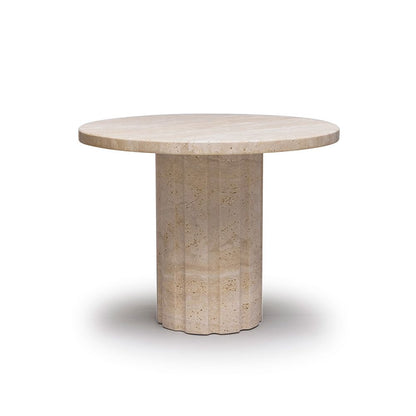 Interlude Amerigo Side Table - Travertine