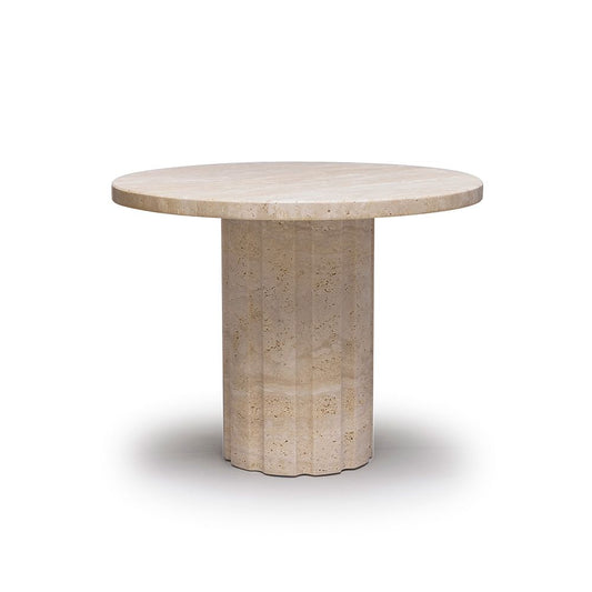 Interlude Amerigo Side Table - Travertine