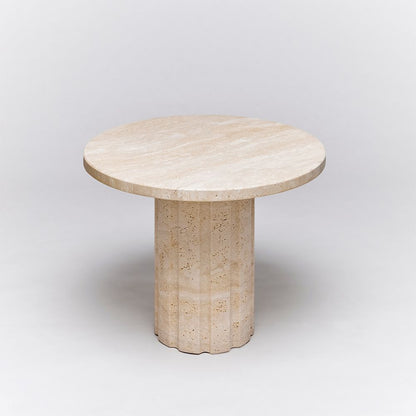 Interlude Amerigo Side Table - Travertine
