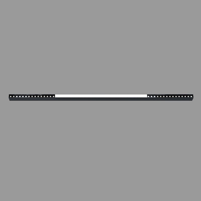 Magnetic Floating Light L 57.7″ x W 1.3″ x H 2″ / L 146.5cm x W 3.3cm x H 5.2cm / Black B / Warm Light Ceiling lamp