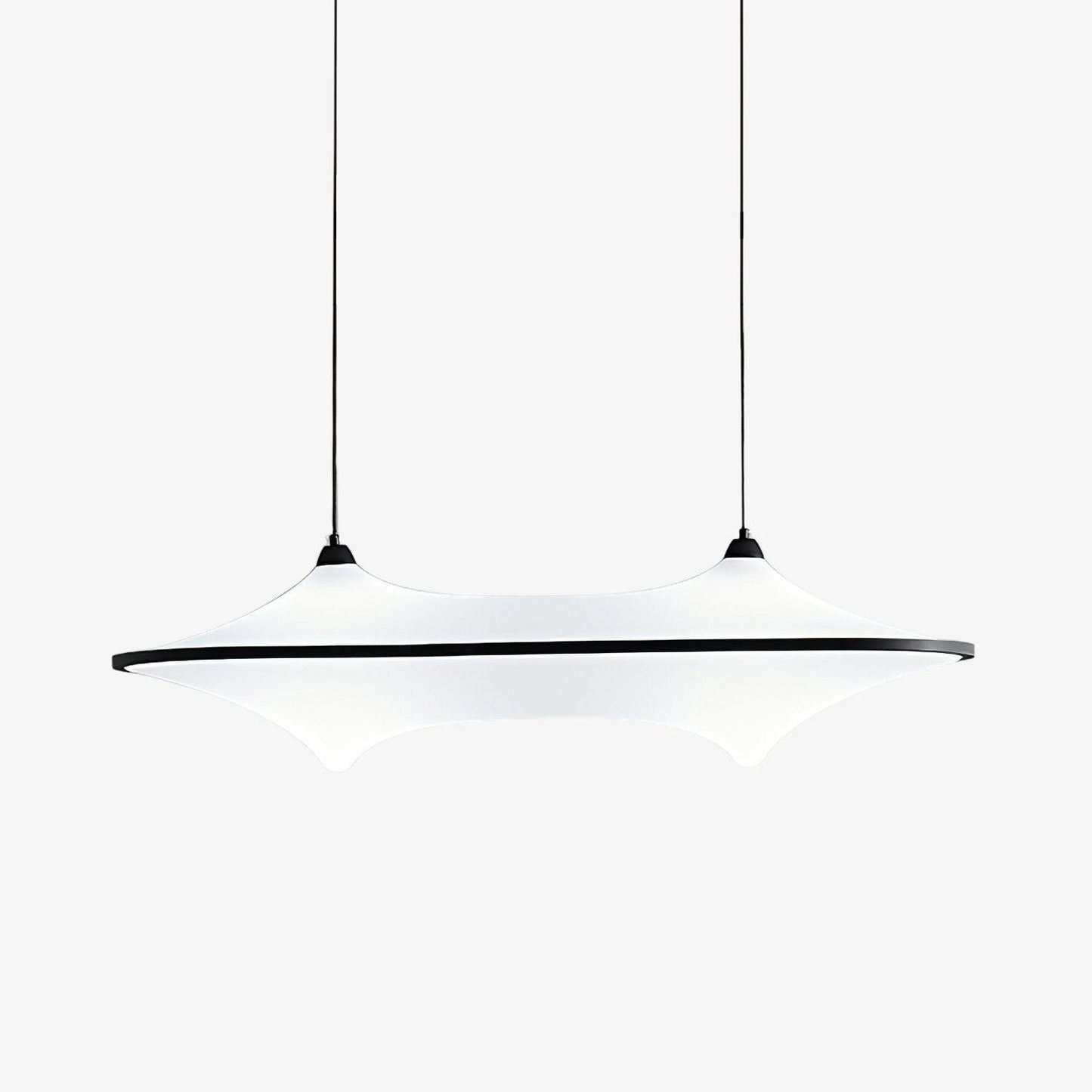 Modern Art Acrylic Adjustable Wave Form Chandelier