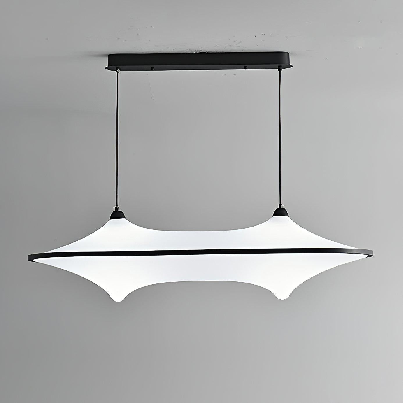 Modern Art Acrylic Adjustable Wave Form Chandelier
