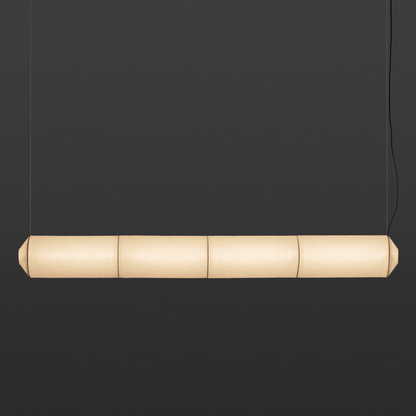 Tekio Imitation Silk Pendant Lamp Horizontal：? 9.8″ x H 88.9″ / White / Warm Light 1001 pendant Lamp