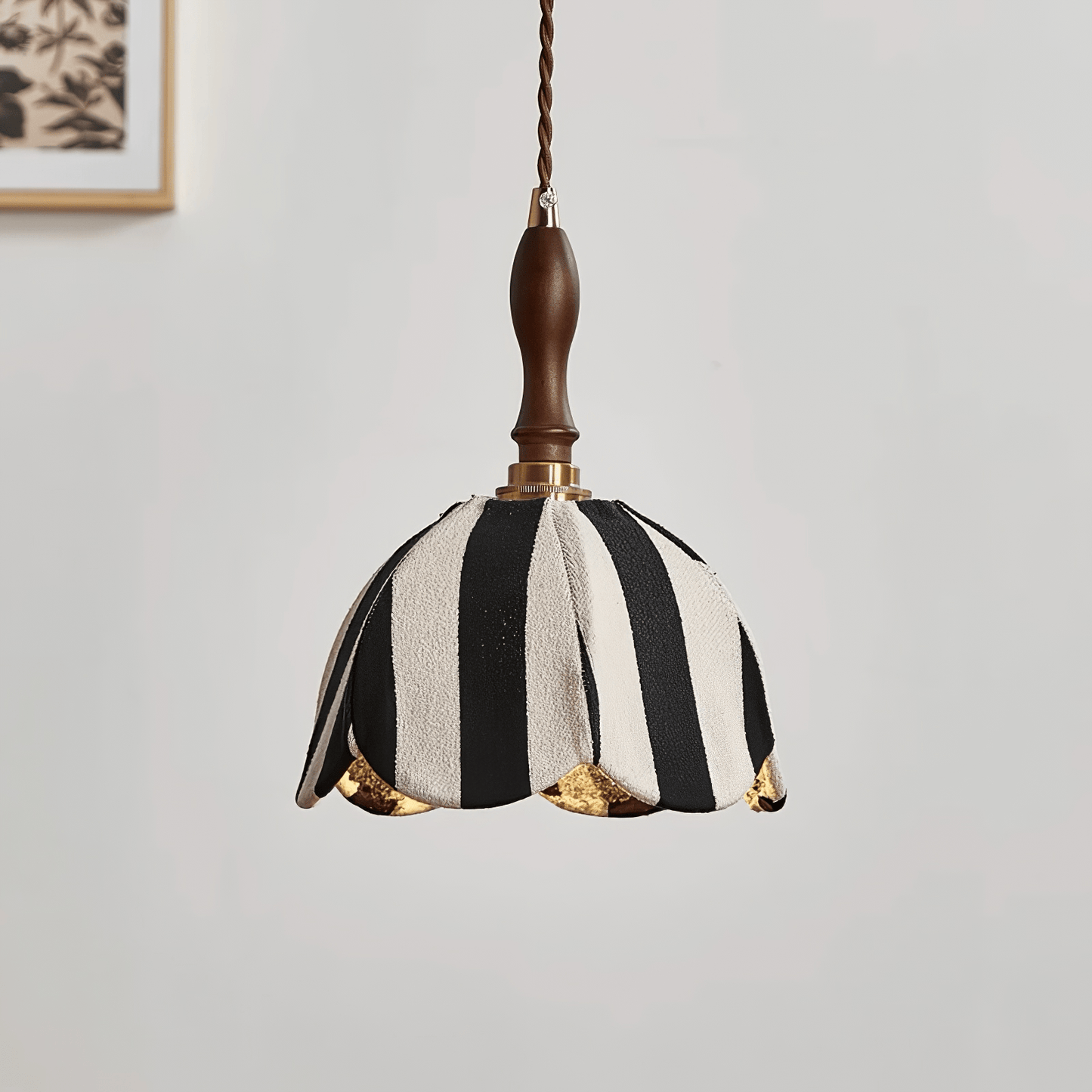 Marbre Stripe Pendant Light ? 7.9’’ x H 11’’ / Black & White 1001 pendant Lamp
