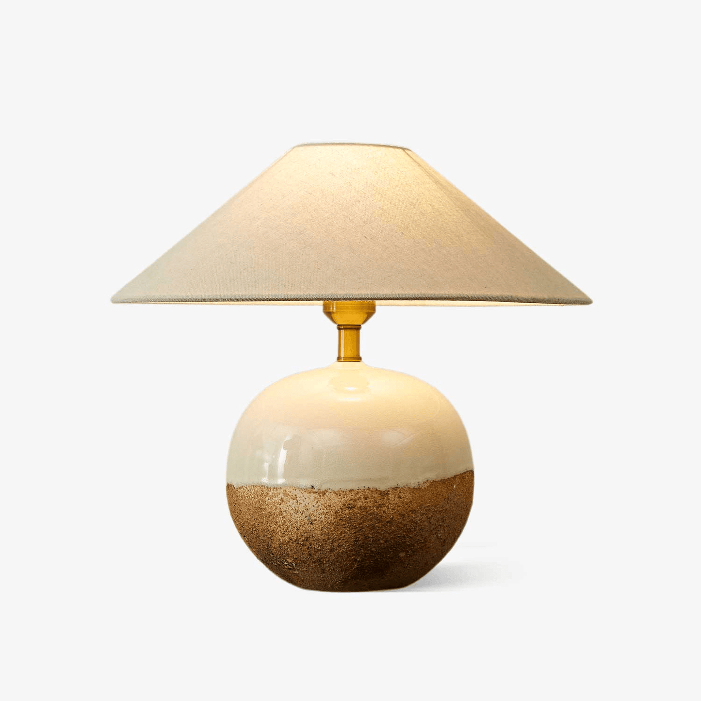 Two-color round table lamp