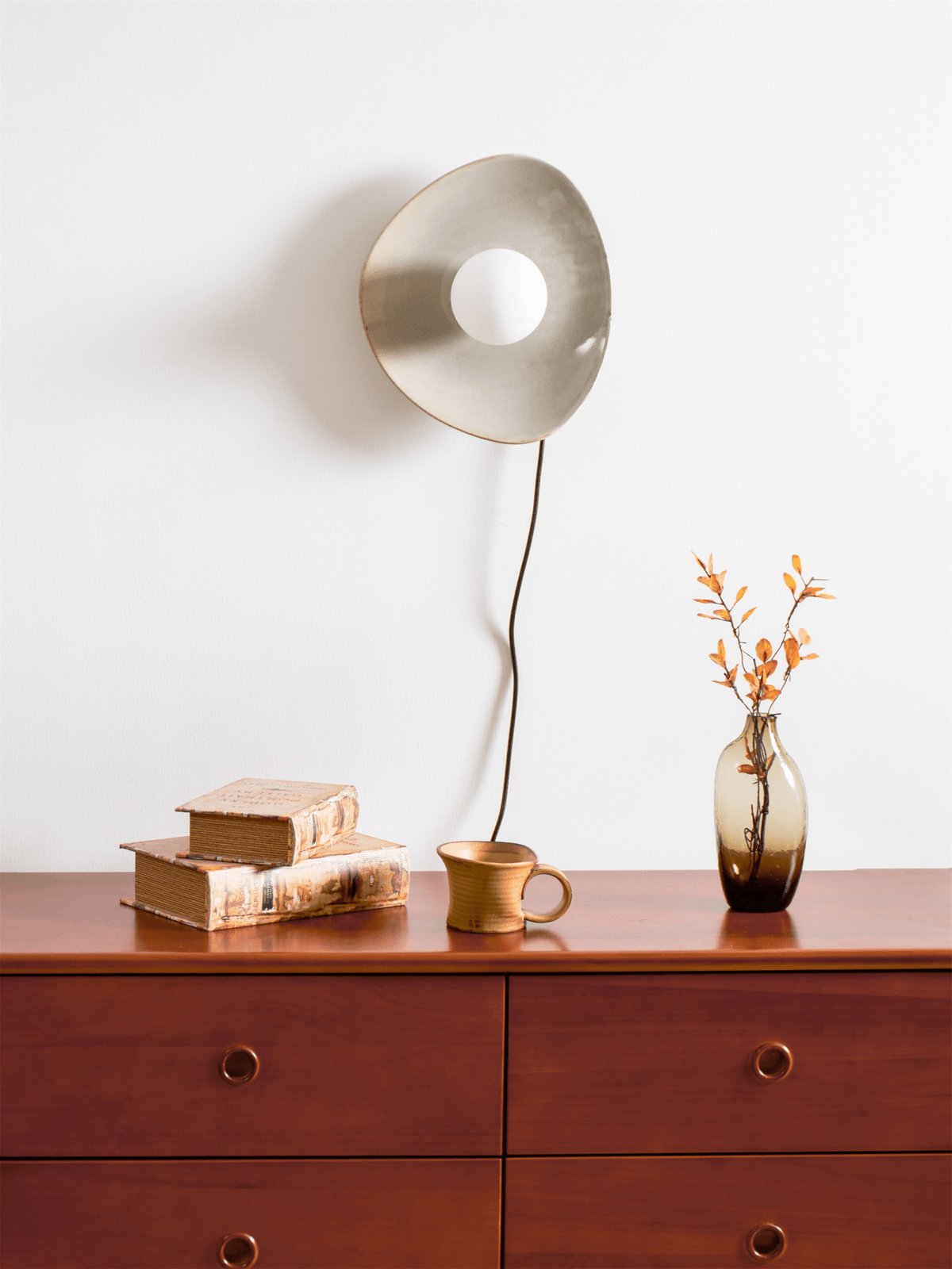 Pebble Disc Plug-in Wall Light