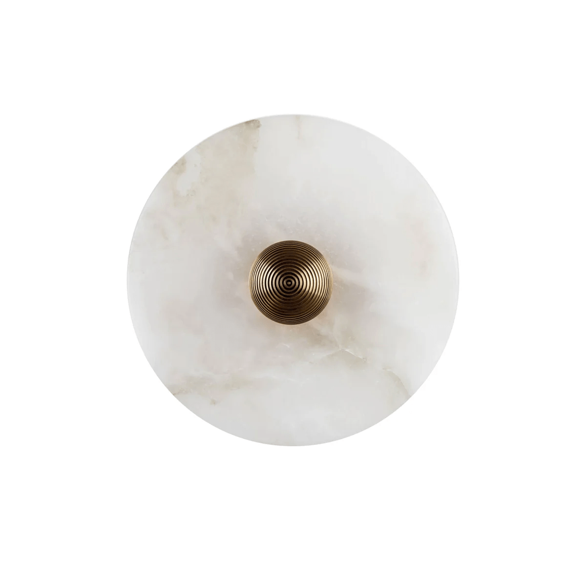 Nayra Alabaster Wall Lamp ? 11.8″ x Depth 4.7″ / White & Bronze / Triac Warm Dimming 1001 Wall lamp