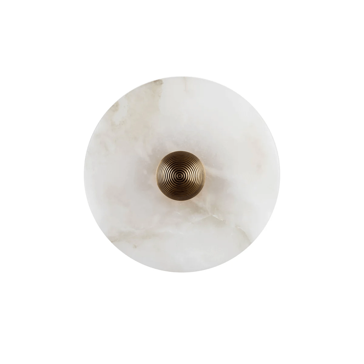 Nayra Alabaster Wall Lamp ? 9.8″ x Depth 4.7″ / White & Bronze / Triac Warm Dimming 1001 Wall lamp