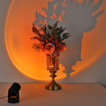 Sunset Projection Built-in Battery LED Light Table lamp
