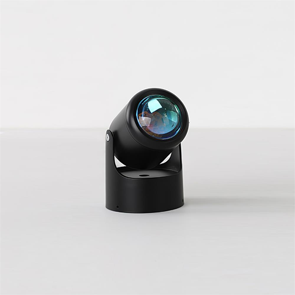 Sunset Projection Built-in Battery LED Light ? 3″ x H 5.1″ / Dia 7.5cm x H 13cm Sunset Red / Black / Button switch
