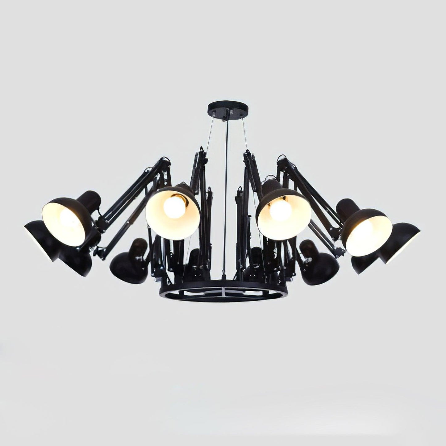 Dear Ingo Chandeliers 12heads ? 82″ x H 15.7″ / Dia 208cm x H 40cm / Black Chandelier