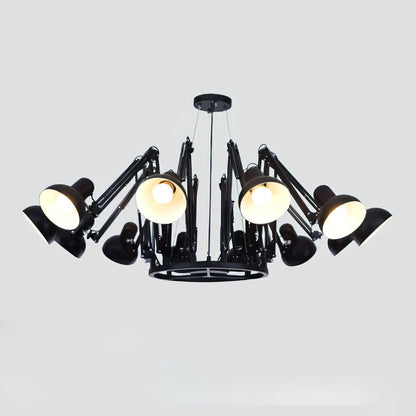 Dear Ingo Chandeliers 12heads ? 82″ x H 15.7″ / Dia 208cm x H 40cm / Black Chandelier