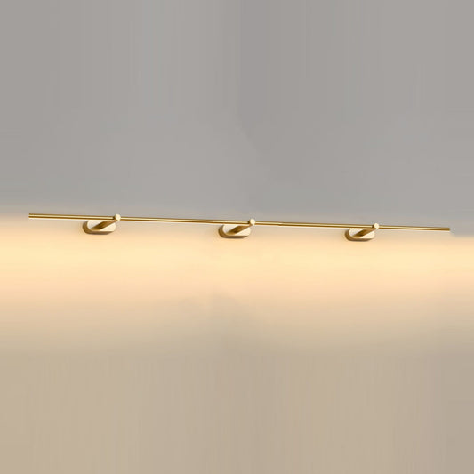 Minimalist Linear Wall Lamp Long ? 91″ x H 2″ / Gold & Warm Light Wall lamp