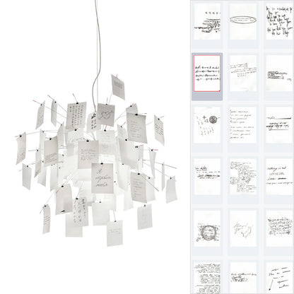 Paper Chandelier Dia 23.6″ x H 23.6″ / Inspiration Diary Chandelier