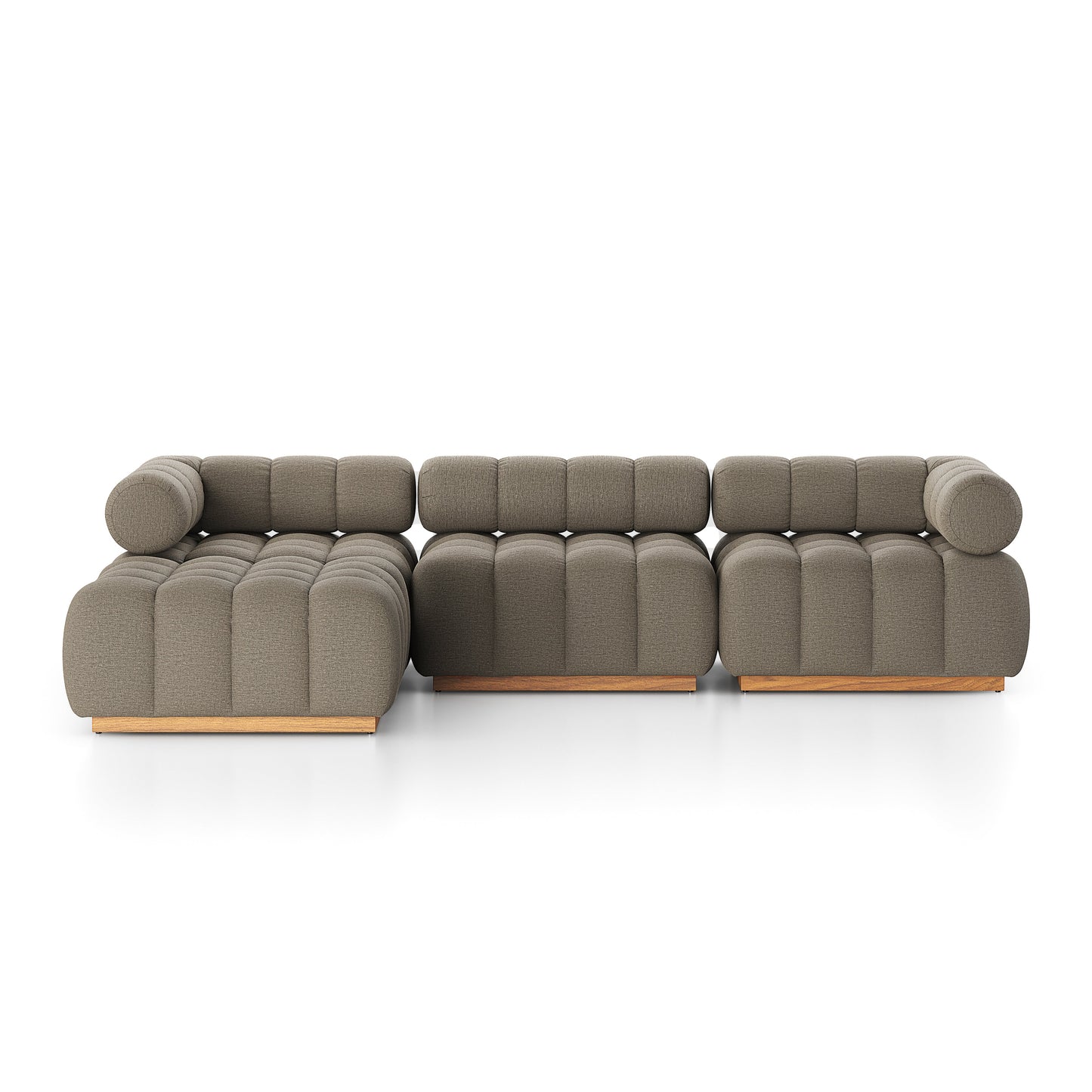 Four Hands Roma Outdoor 3-Piece Sectional with Ottoman