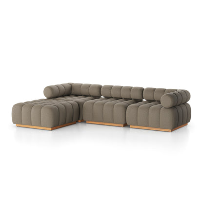 Four Hands Roma Outdoor 3-Piece Sectional with Ottoman