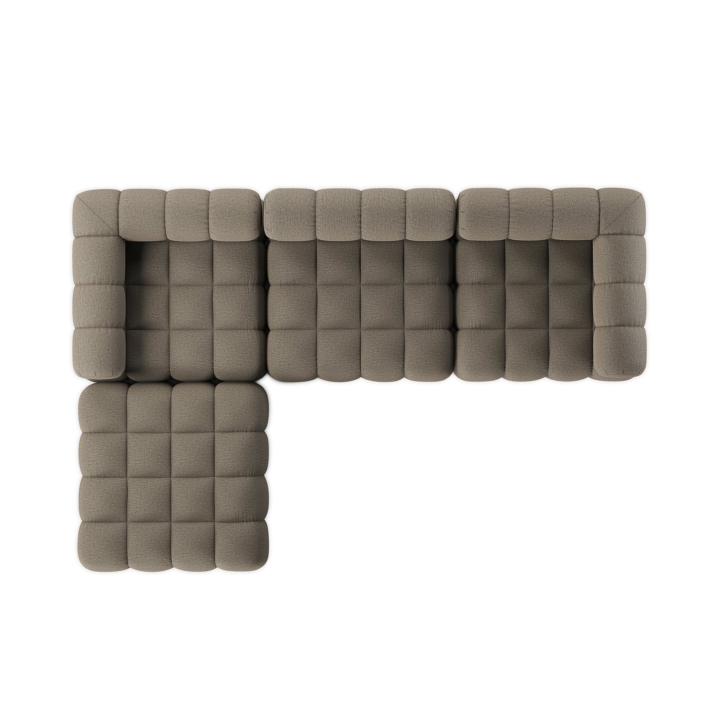 Four Hands Roma Outdoor 3-Piece Sectional with Ottoman