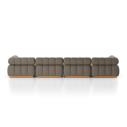 Four Hands Roma Outdoor 4-Piece Sectional with Ottoman
