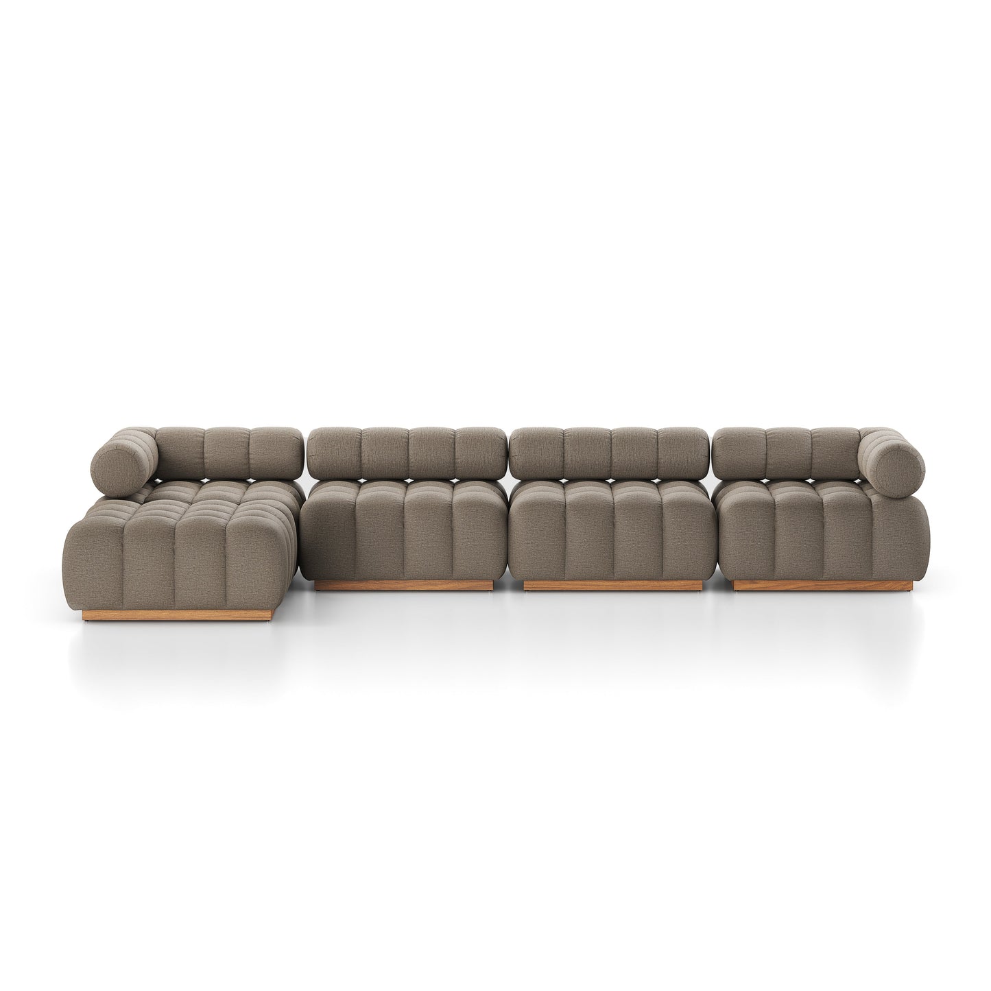 Four Hands Roma Outdoor 4-Piece Sectional with Ottoman