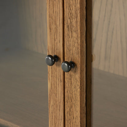 Four Hands Millie Panel and Glass Door Cabinet