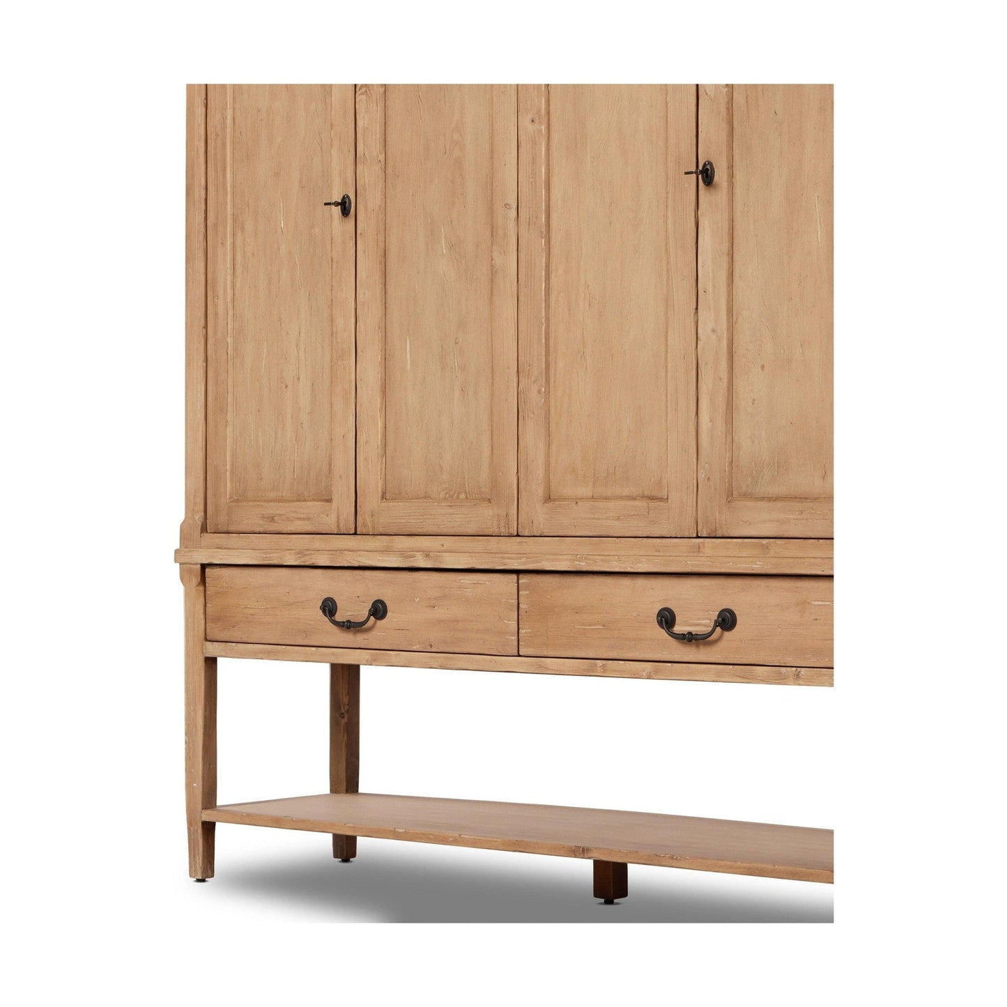 Four Hands Brimley Wide Cabinet-Aged Light Pine