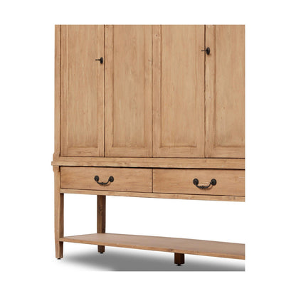 Four Hands Brimley Wide Cabinet-Aged Light Pine