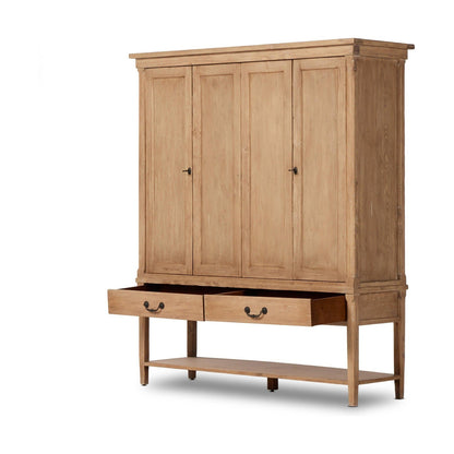 Four Hands Brimley Wide Cabinet-Aged Light Pine