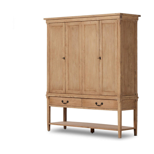 Four Hands Brimley Wide Cabinet-Aged Light Pine