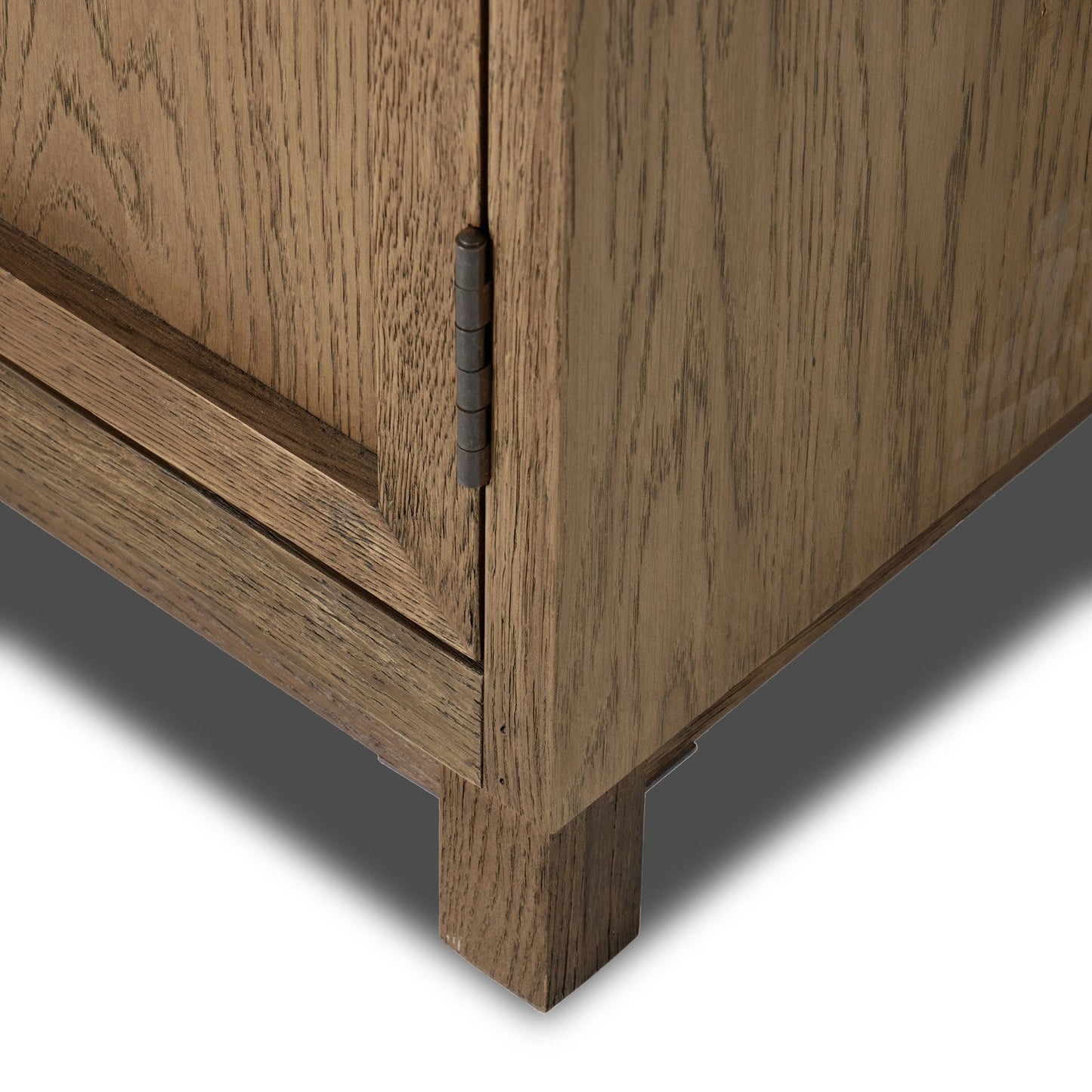 Four Hands Millie Panel and Glass Door Double Cabinet