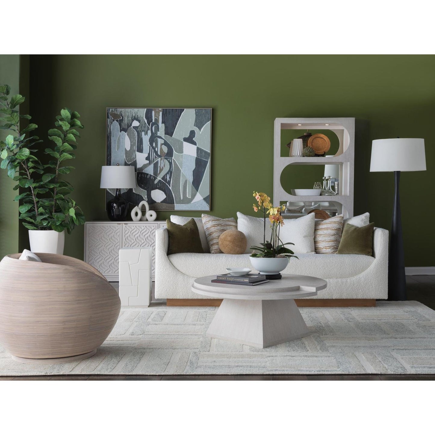 Artistica Home Solimar Rattan Swivel Chair