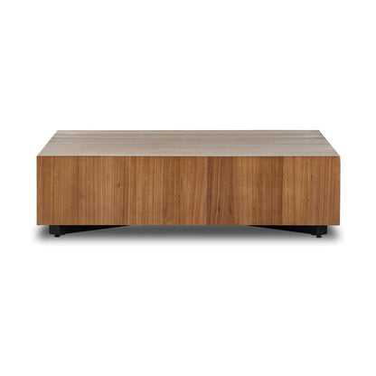 Four Hands Hudson Large Square Coffee Table-Natural