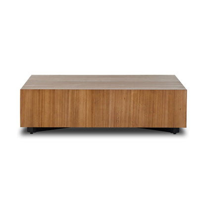 Four Hands Hudson Large Square Coffee Table-Natural