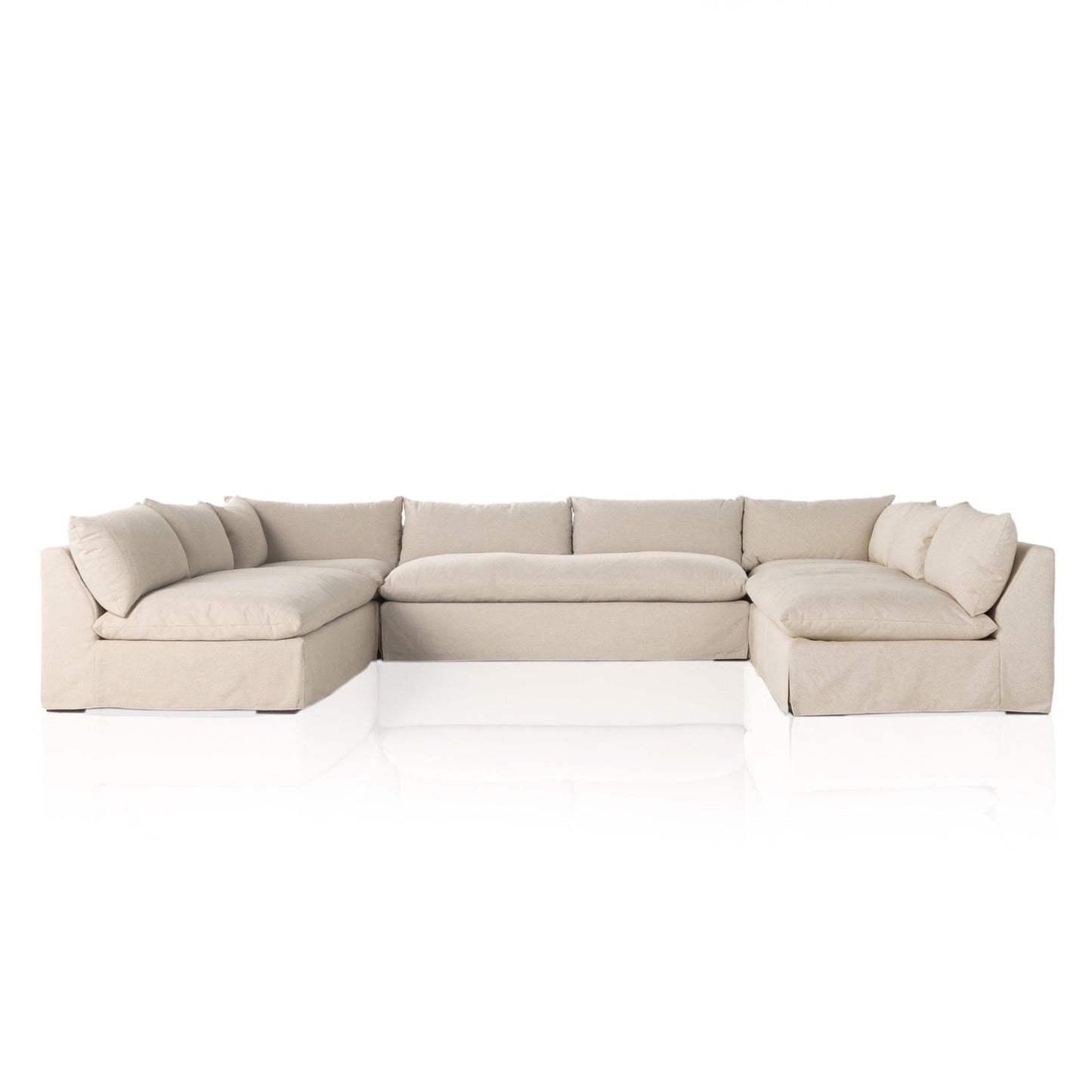 Four Hands Grant Slipcover 5-Piece Sectional