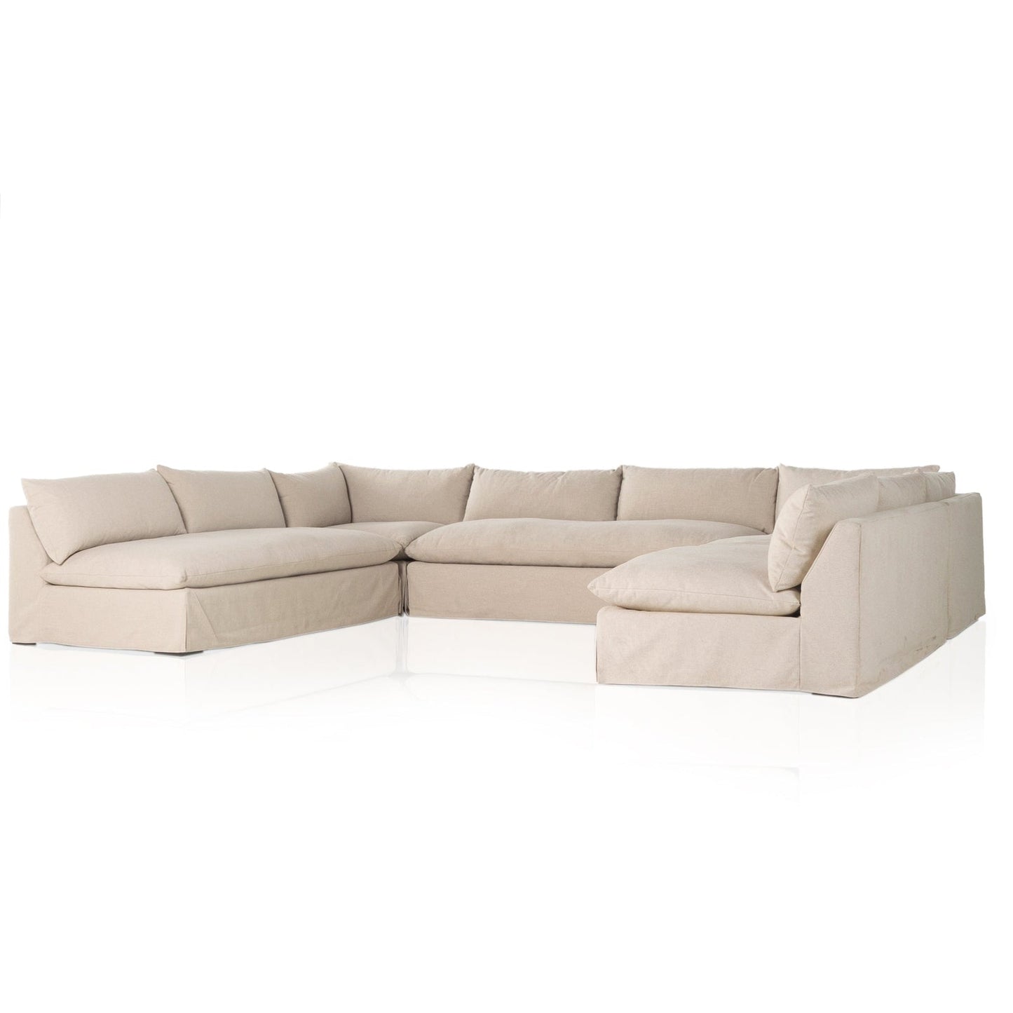 Four Hands Grant Slipcover 5-Piece Sectional