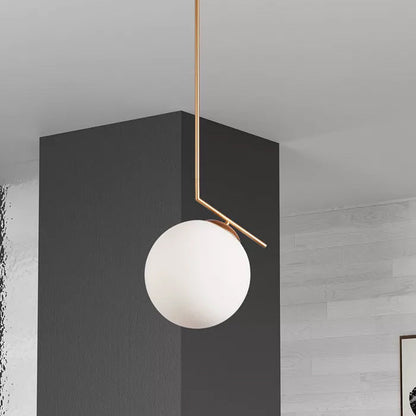 Dainolite Pendant Lamp W 30cm x D 30cm x H 70cm / Gold + White Pendant light