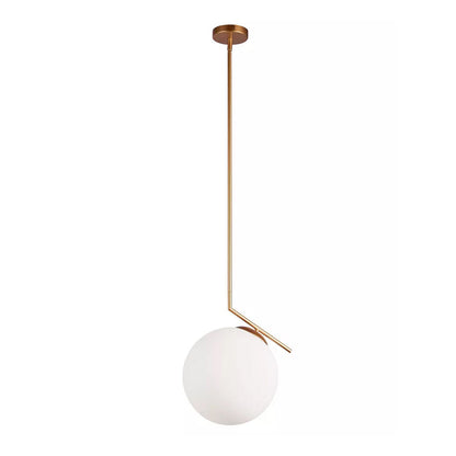 Dainolite Pendant Lamp W 30cm x D 30cm x H 70cm / Gold + White Pendant light