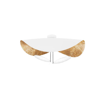 Giorgio Ceiling Light Dia 31.5″ x H 15.7″ / Dia 80cm x H 40cm / White + Gold / Warm Light Ceiling lamp
