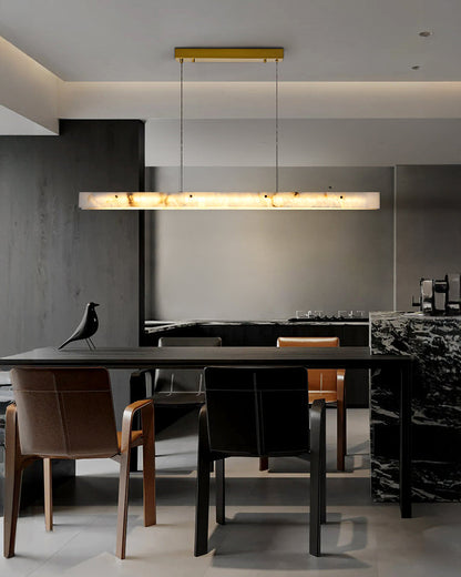Linear Alabaster Chandelier Chandelier