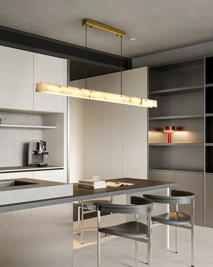 Linear Alabaster Chandelier Chandelier