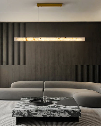 Linear Alabaster Chandelier Chandelier