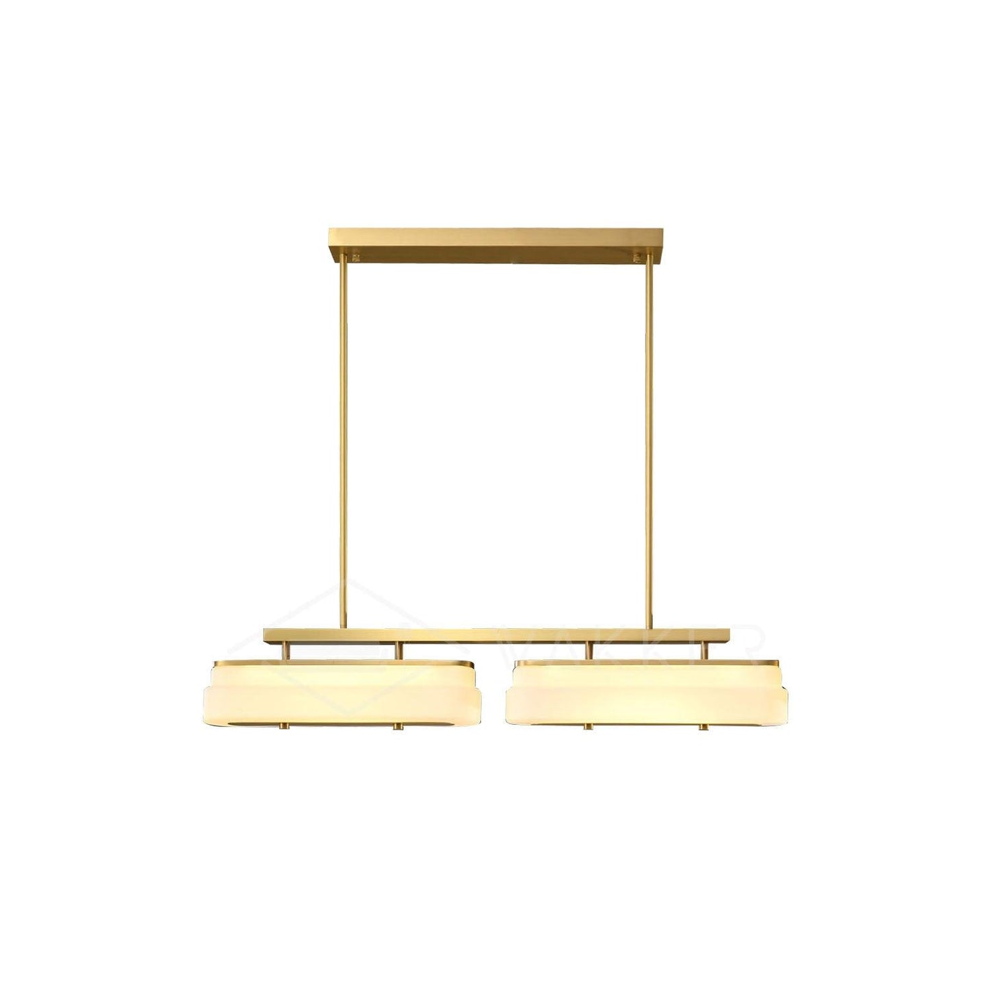 Spate Pendant Lamp 2heads: ? 36.6″ x H 7″ / Dia 93cm x H 18cm / Warm White Pendant light