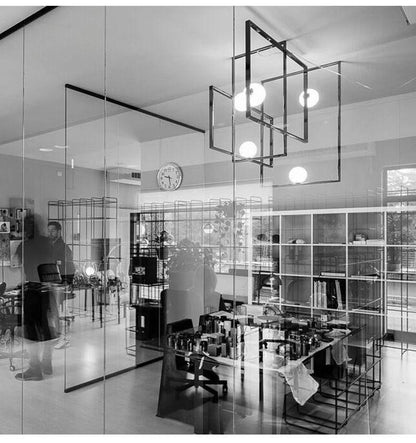 Mondrian Glass Ceiling Light Chandelier