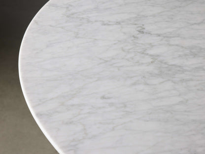 Saint Germain Round Stone Dining Table with Dauphine Base