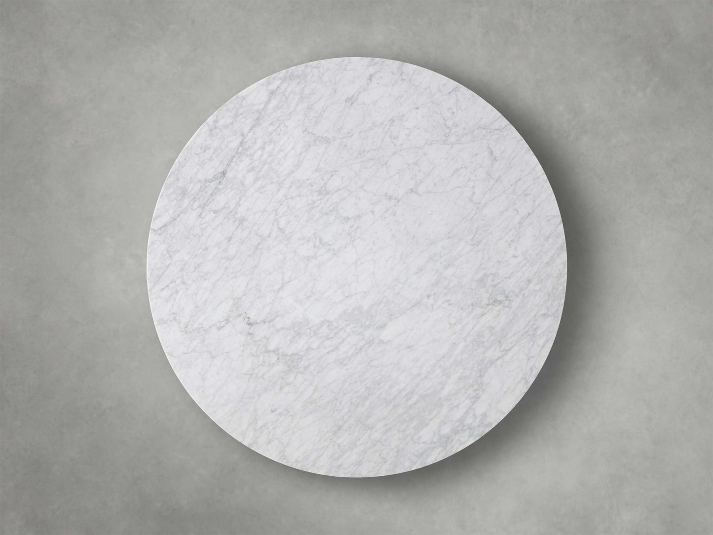 Saint Germain Round Stone Dining Table with Launette Base