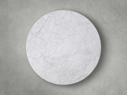 Saint Germain Round Stone Dining Table with Launette Base
