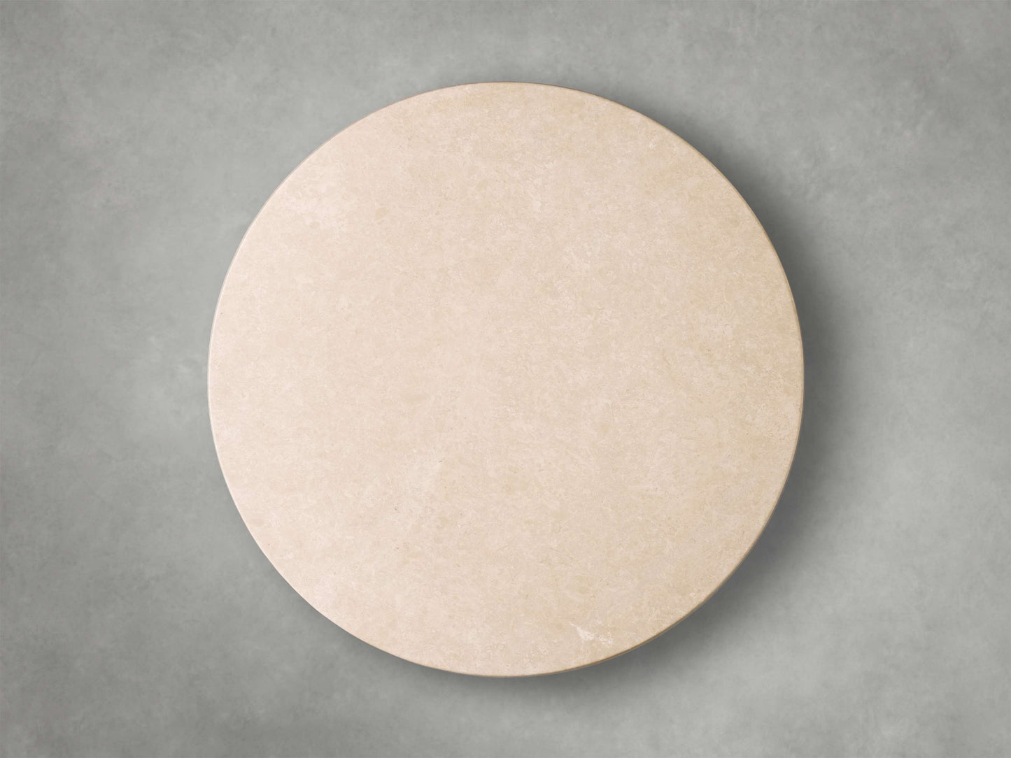 Saint Germain Round Stone Dining Table with Dauphine Base