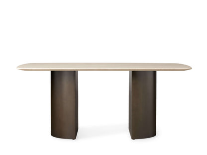 Saint Germain Stone Dining Table with Dauphine Base