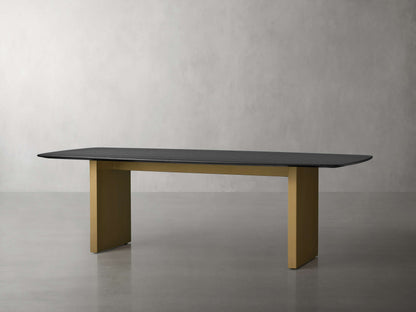 Saint Germain Wood Dining Table with Clement Base