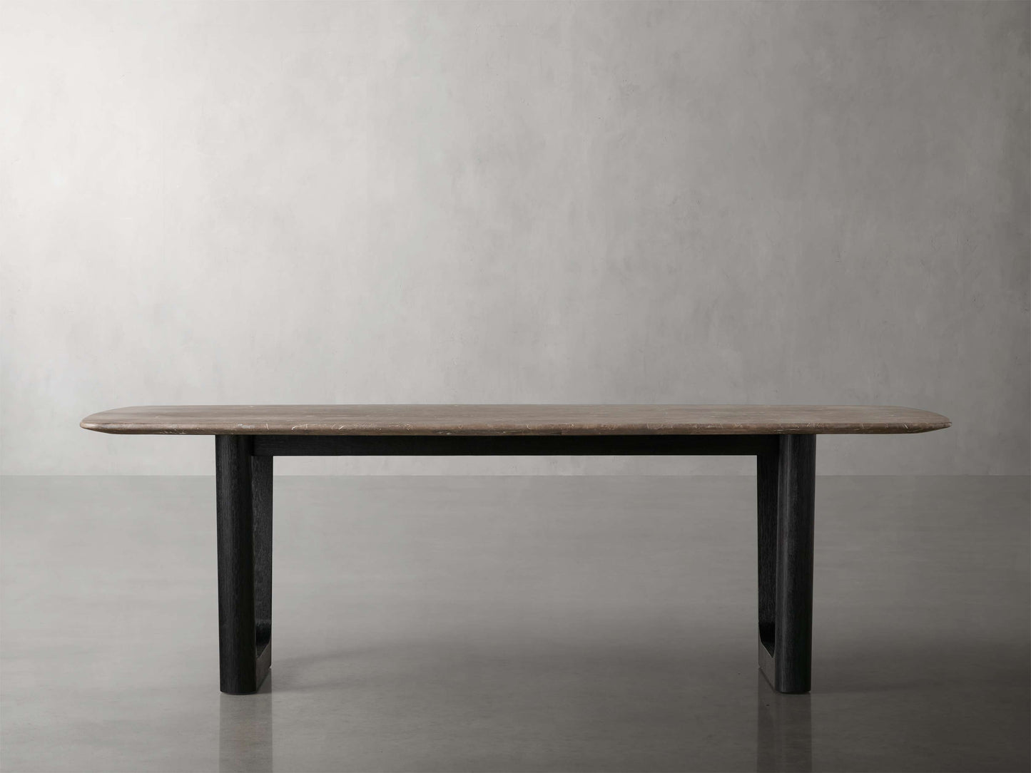 Saint Germain Stone Dining Table with Rennes Base